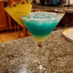 Blue Christmas Martini 💙❄️: Shake Up Fun Festive Cheer!