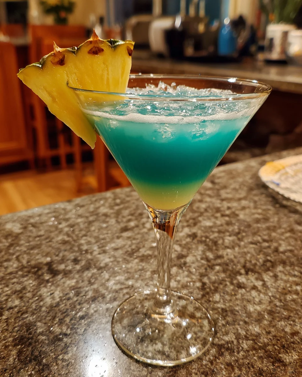 Blue Christmas Martini 💙❄️: Shake Up Fun Festive Cheer!