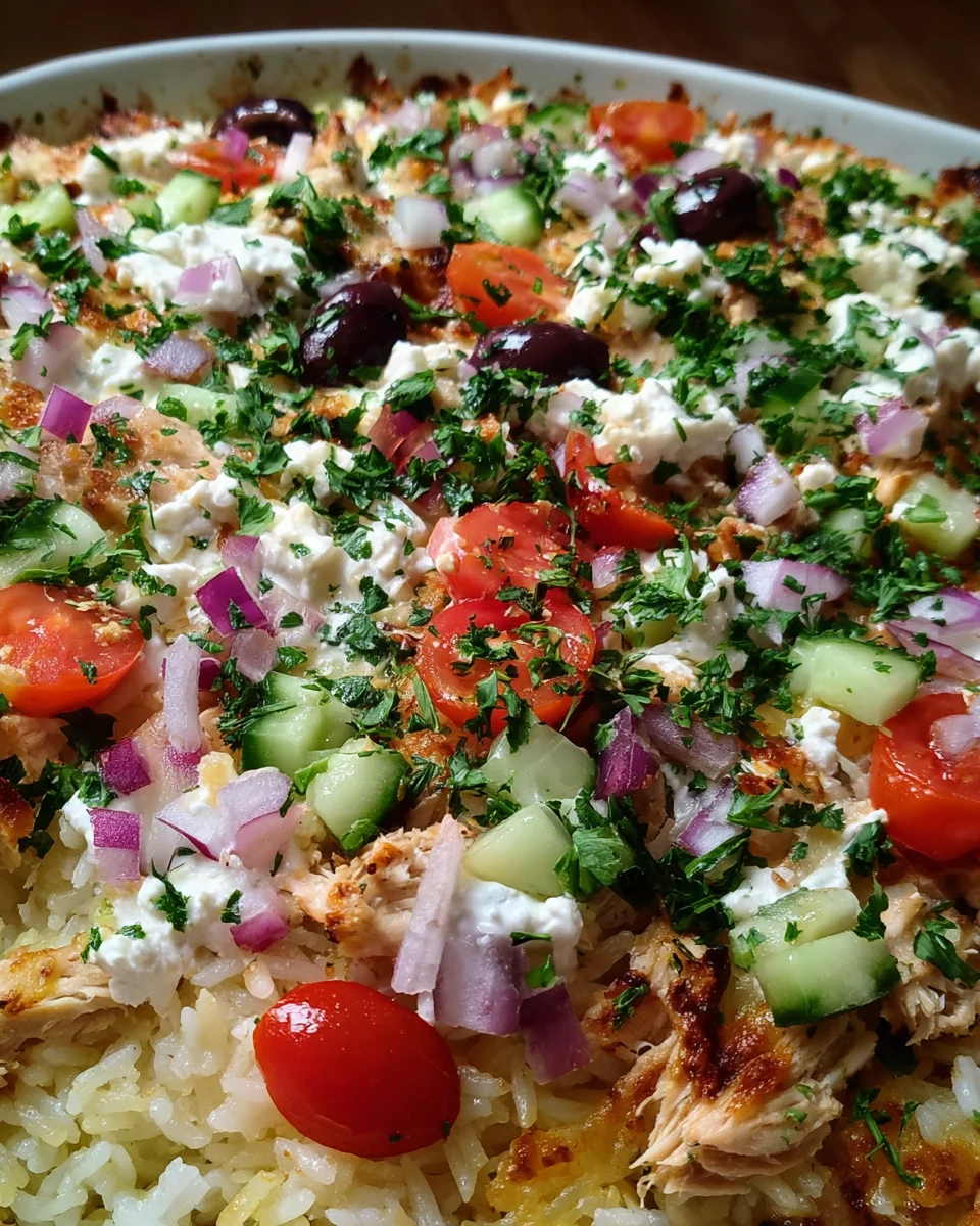 Dump-and-Bake Chicken Tzatziki Casserole Made Easy!