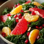 Winter Citrus Kale Pomegranate Salad