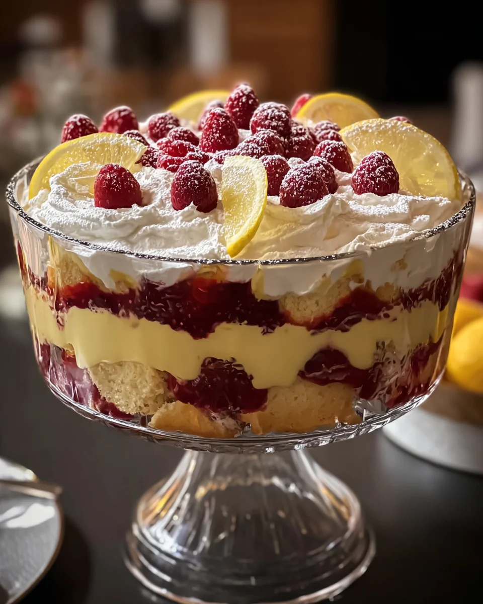 Lemon Raspberry Trifle: A Delightful Layered Treat!