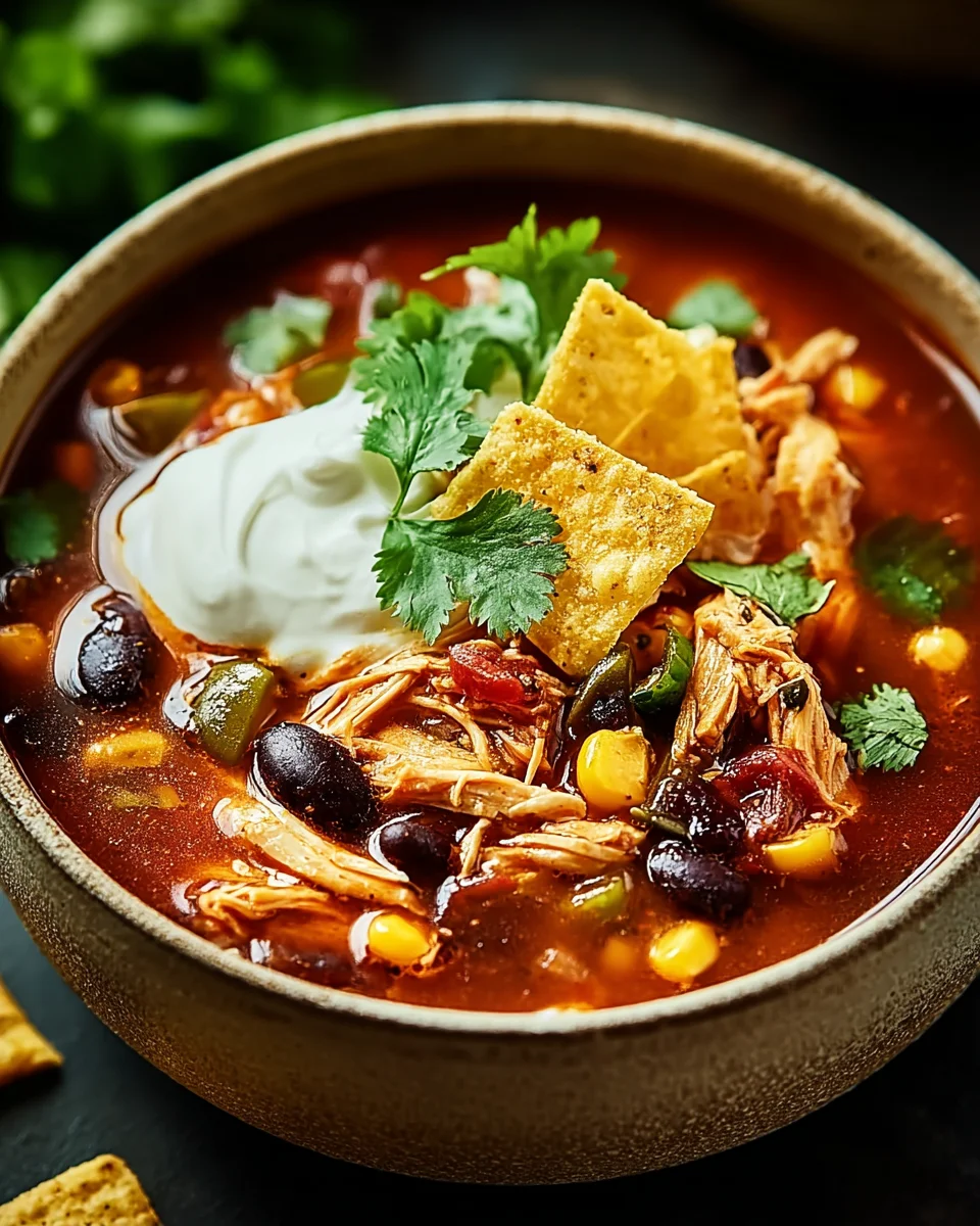 30 Minute Chicken Taco Soup: Quick, Tasty, and Easy!