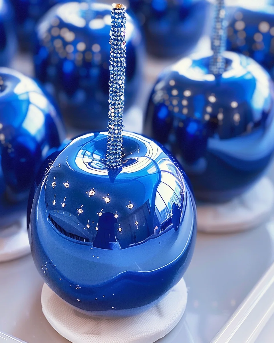 Royal Blue Candy Apples