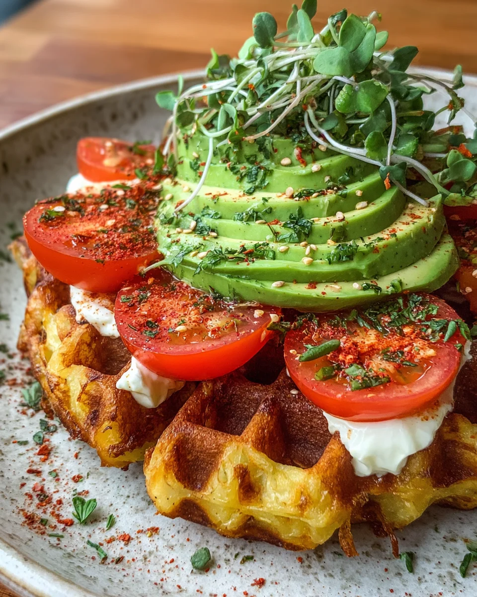 Crispy Potato Waffle Avocado: Taste the Ultimate Crunch!