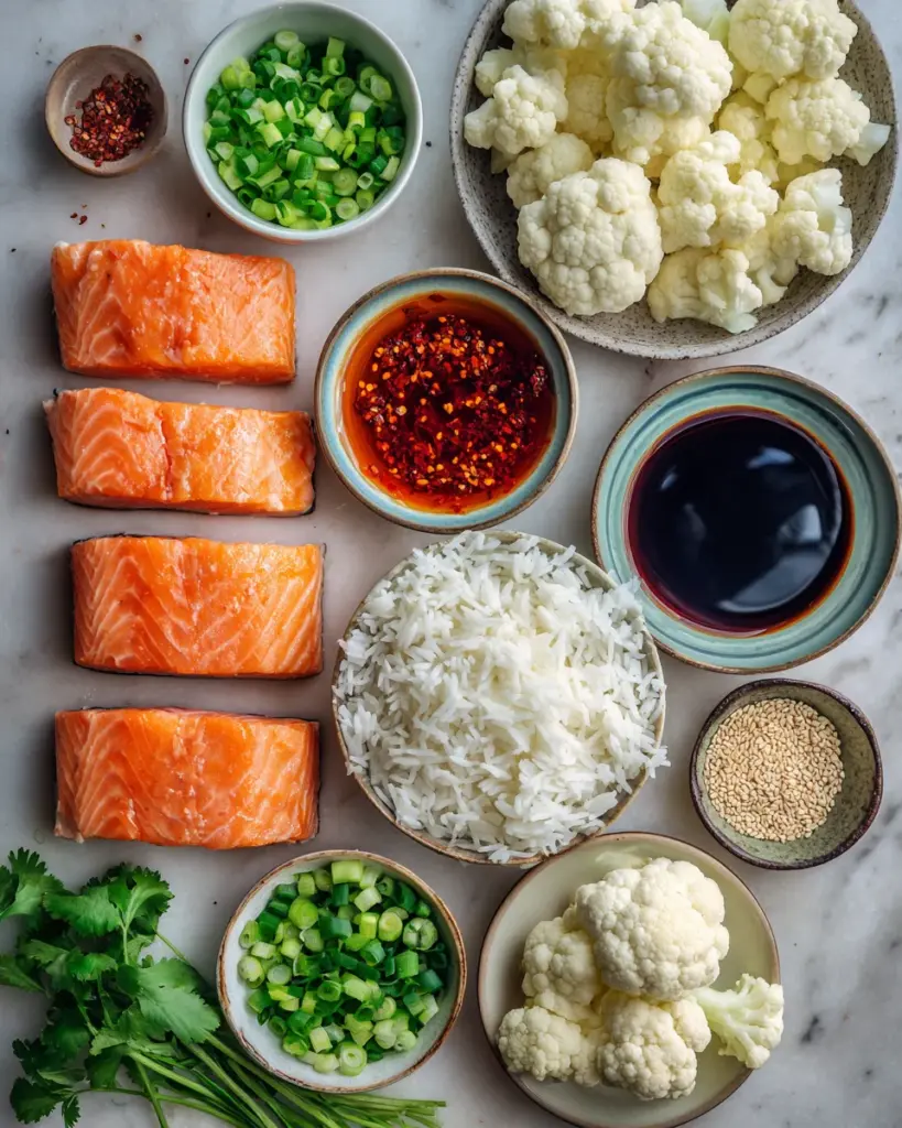 codinofouad flat lay of fresh ingredients for 4 salmon fillet 0e4adc97 4f0c 4066 b805 59ebb97ee881 0