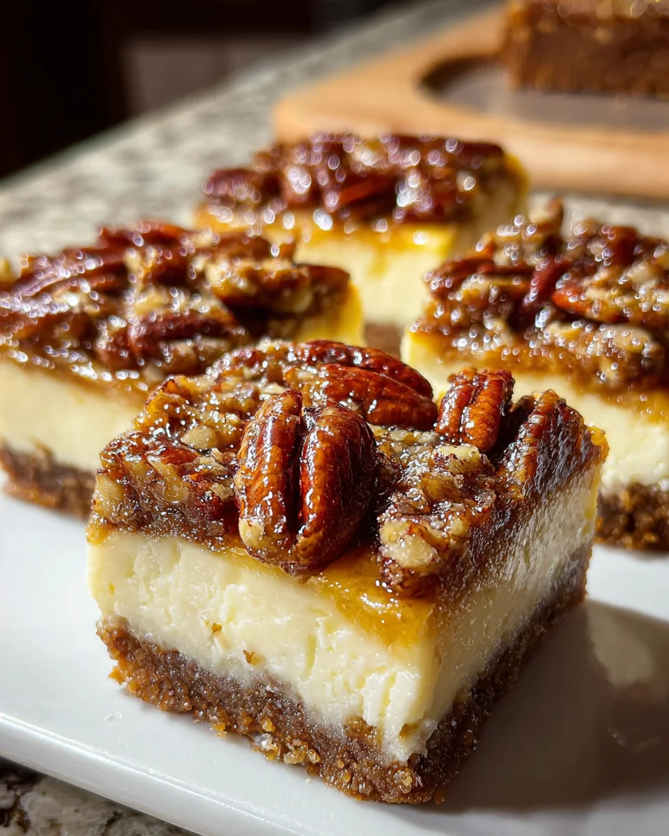 Pecan Pie Cheesecake Bars