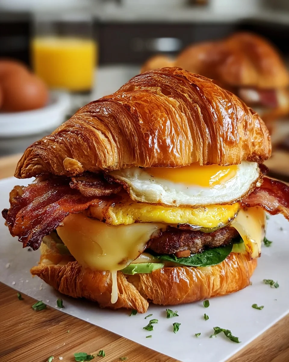 Ultimate Croissant Breakfast Sandwich