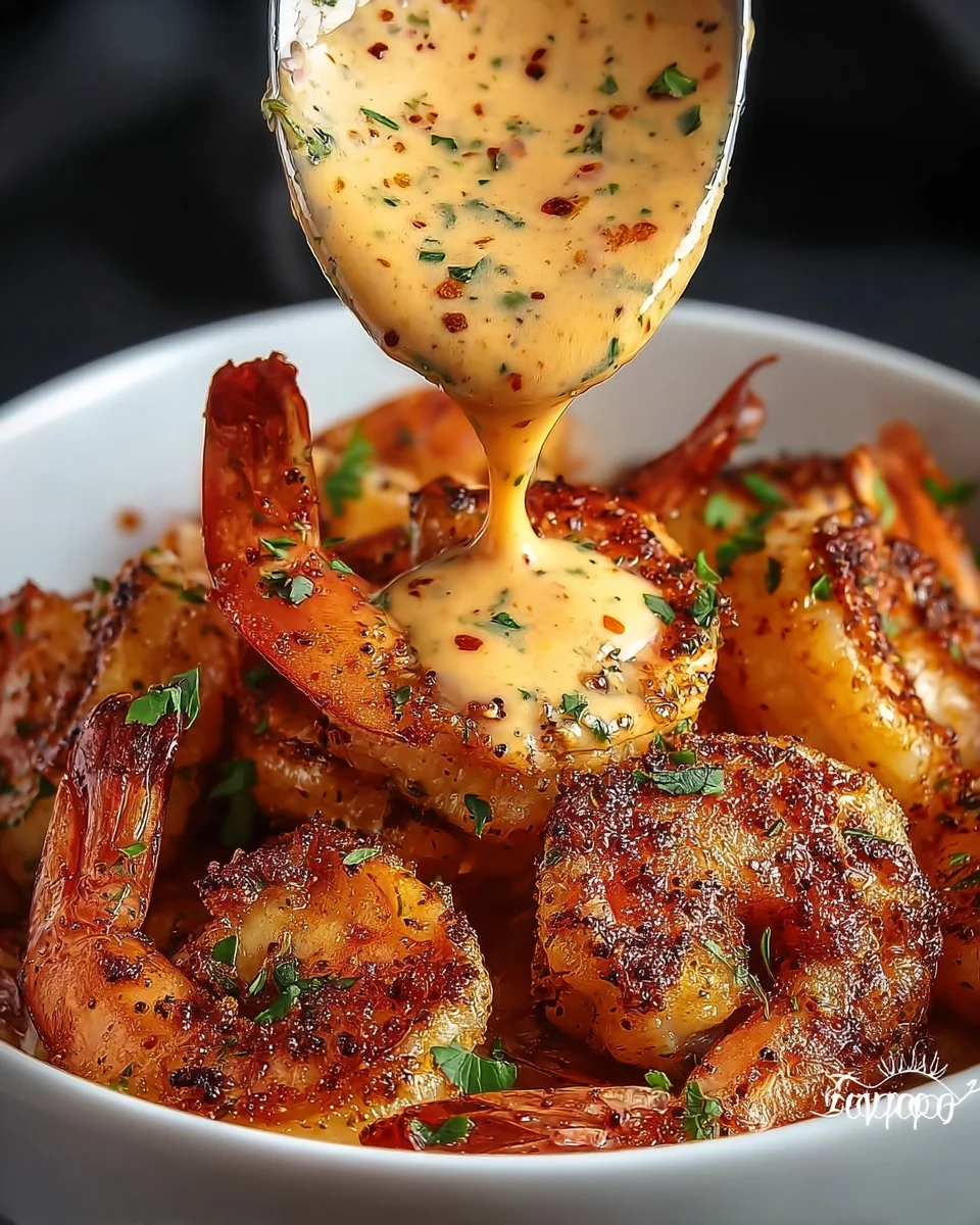 Crispy Cajun Shrimp with Creamy Sauce