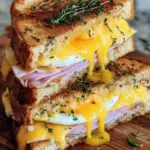 Egg and Ham Breakfast Sandwich