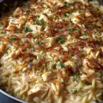 French Onion Chicken Orzo: A Creamy Delight to Savor!