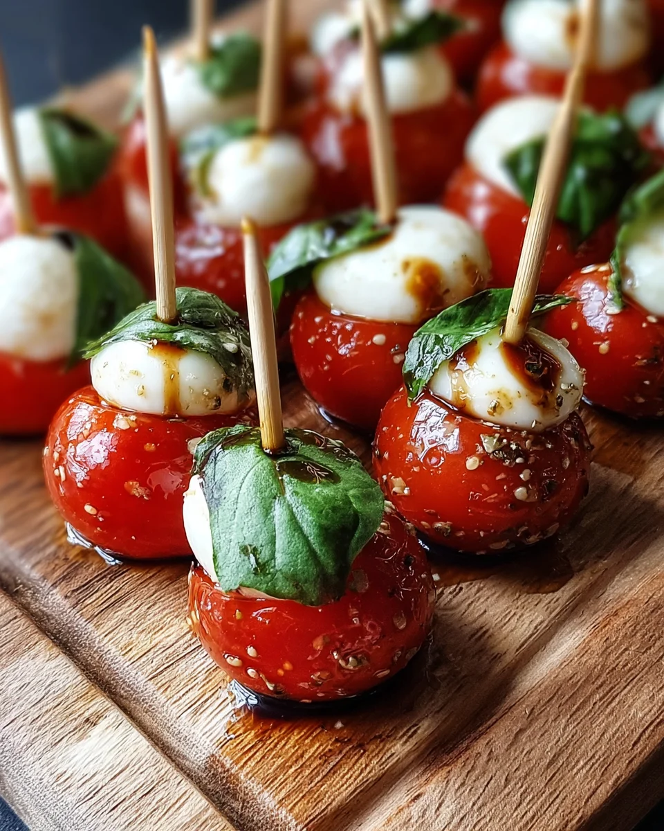 Mini Caprese Mozzarella Bites that Wow Your Guests!