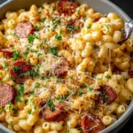 Cajun Mac Cheese Andouille Sausage