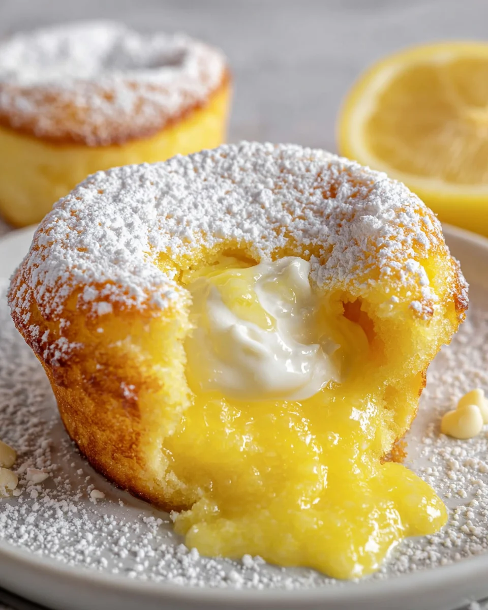 Lemon Lava Cake Dessert