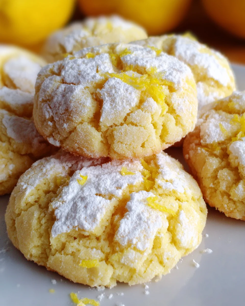 Lemon Crinkle Butter Cookies