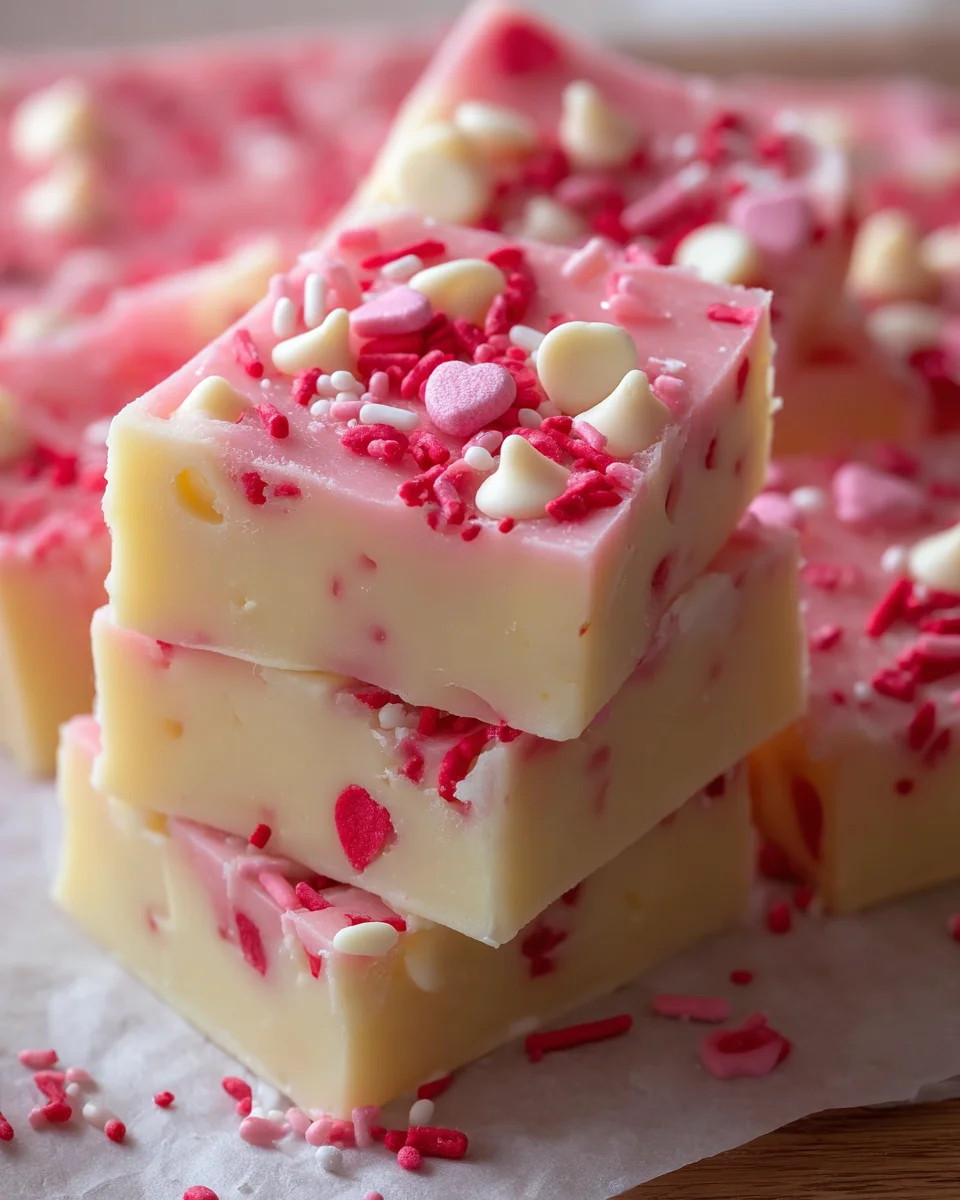White Chocolate Valentine Fudge: A Sweet Delight to Make!