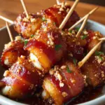 Crispy Bacon Mozzarella Poppers