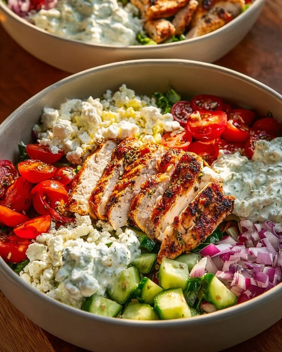 Greek Chicken Bowls