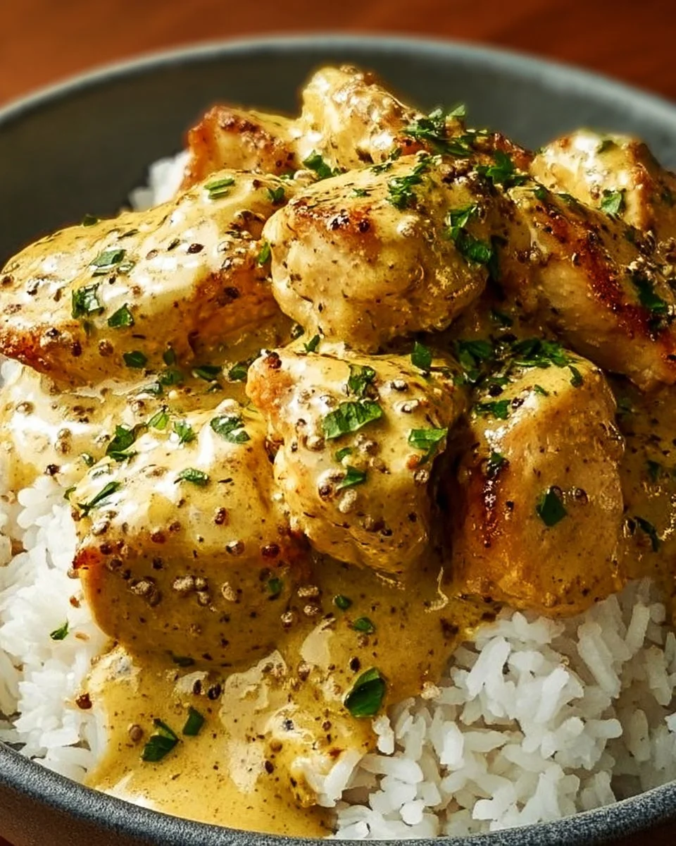 Honey Mustard Chicken with Rice