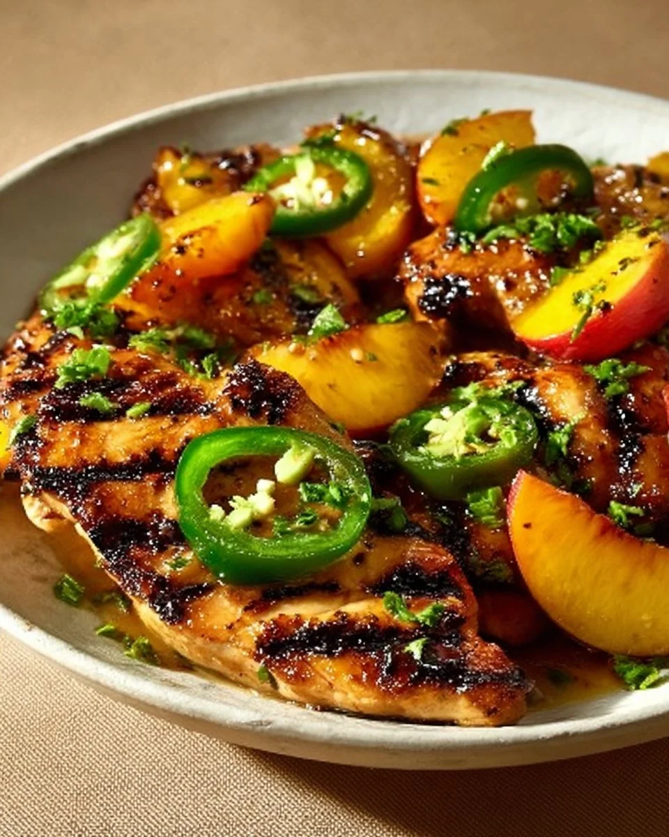 Jalapeño Peach Chicken