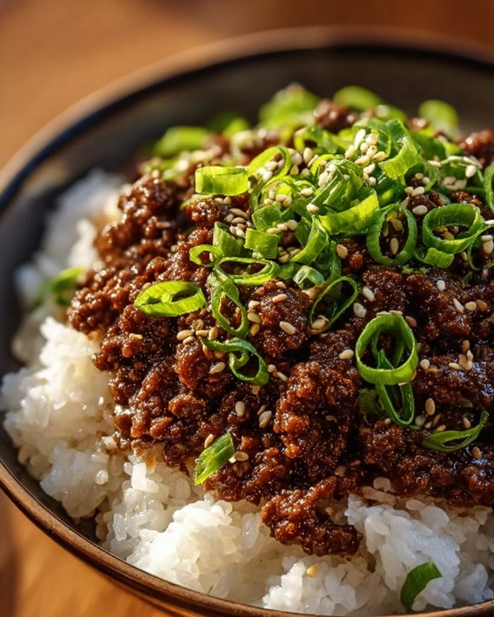 Korean Ground Beef Bowl