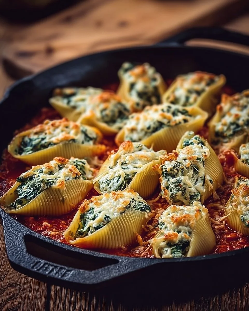 Spinach and Ricotta Stuffed Shells