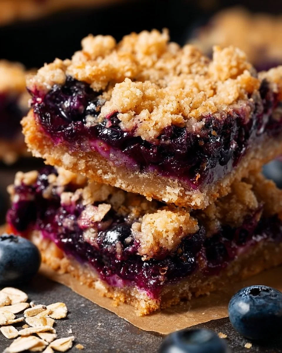 Blueberry Oatmeal Bars