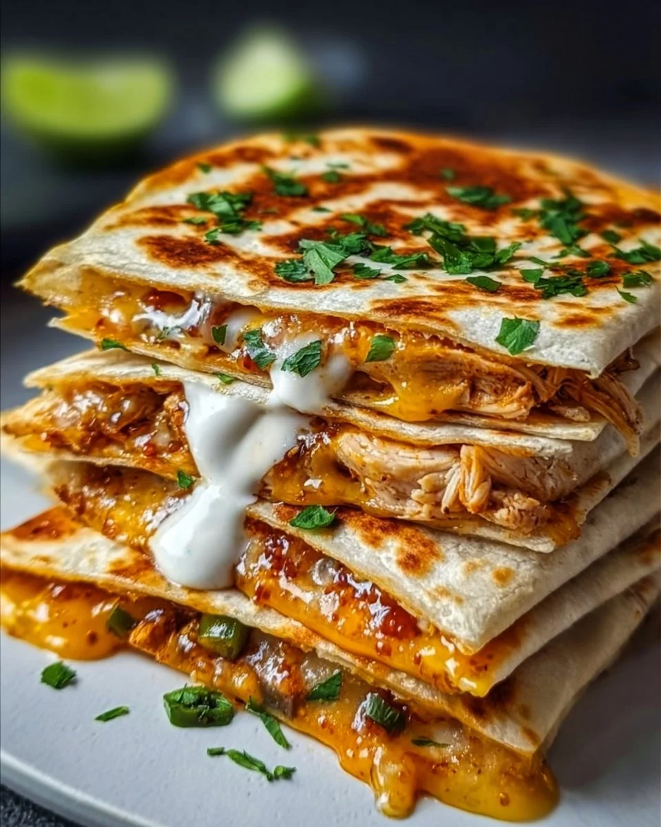 Cheesy Hot Honey Chicken Quesadillas That Wow Every Bite