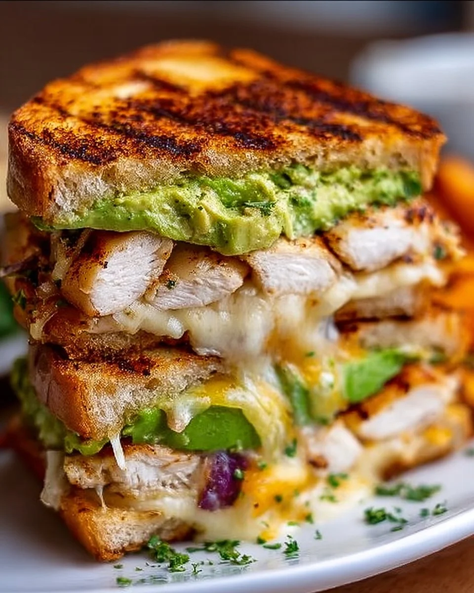 Chicken Avocado Melt Sandwich