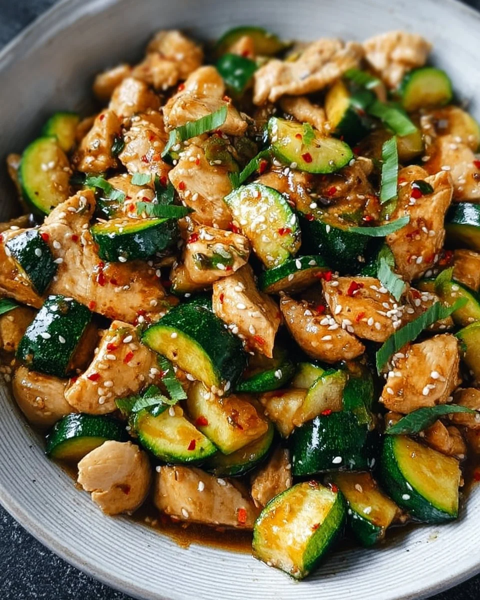 Chicken Zucchini Stir Fry