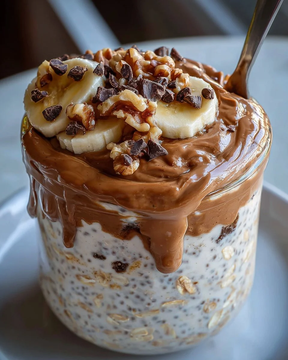Chunky Monkey Protein Overnight Oats
