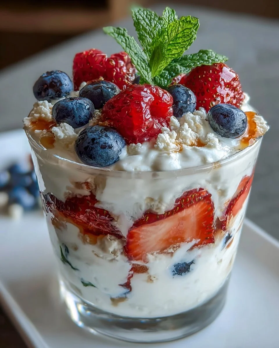 Cottage Cheese Berry Parfait