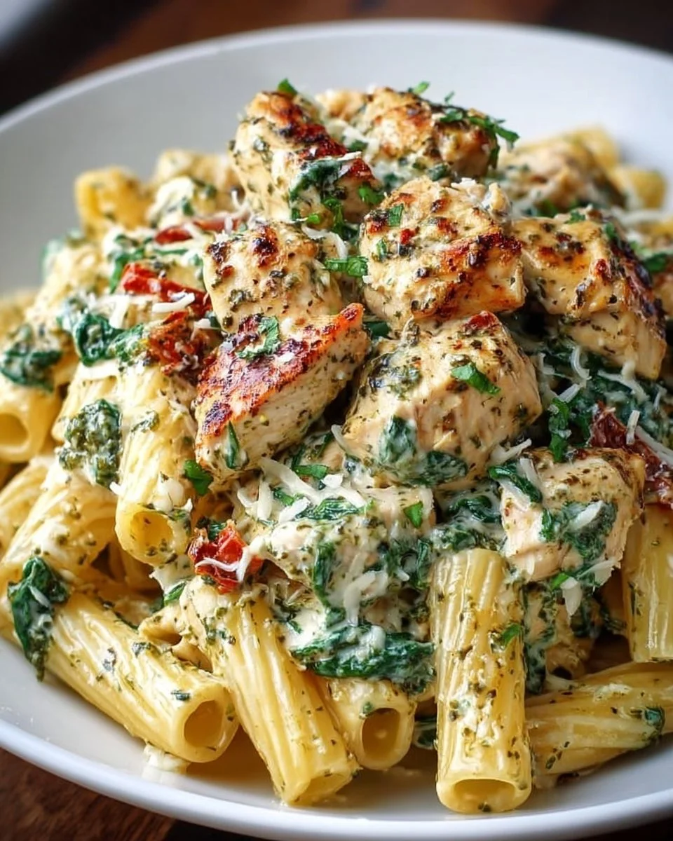 Creamy Pesto Chicken Pasta