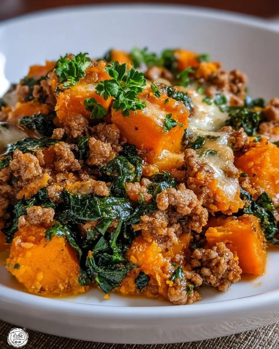 Ground Turkey and Sweet Potato Casserole