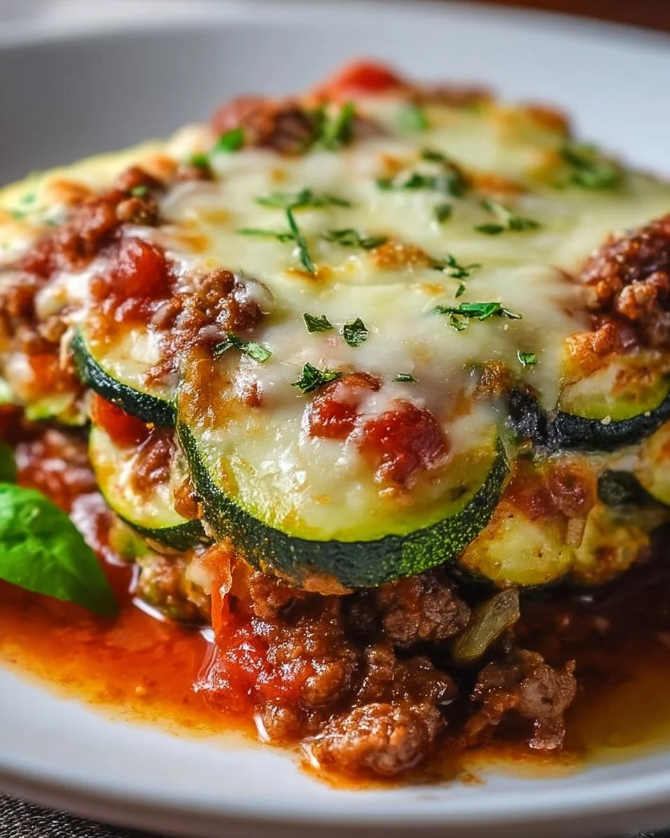 Guilt-Free Zucchini Pizza Casserole