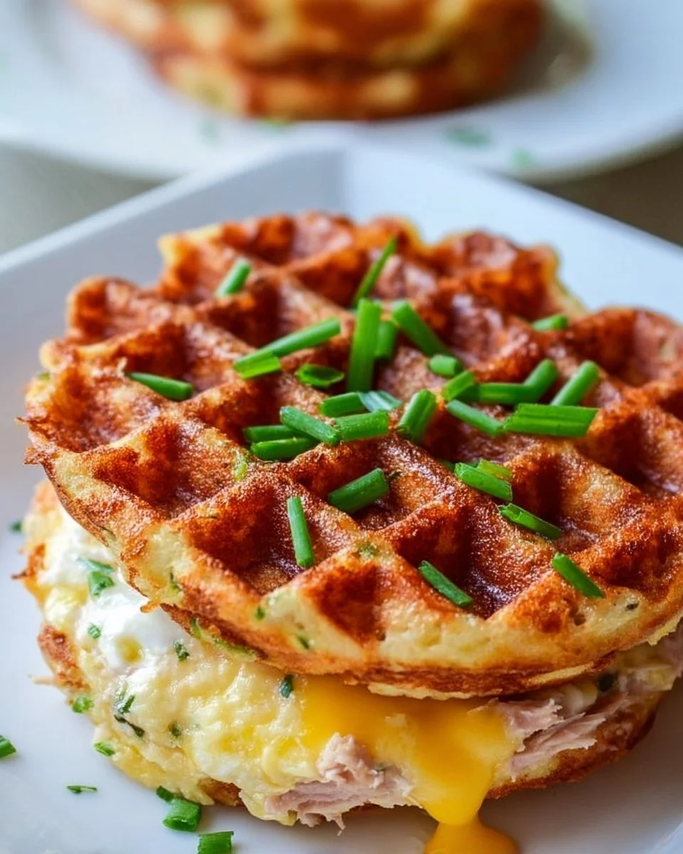 Healthy Tuna Melt Chaffles