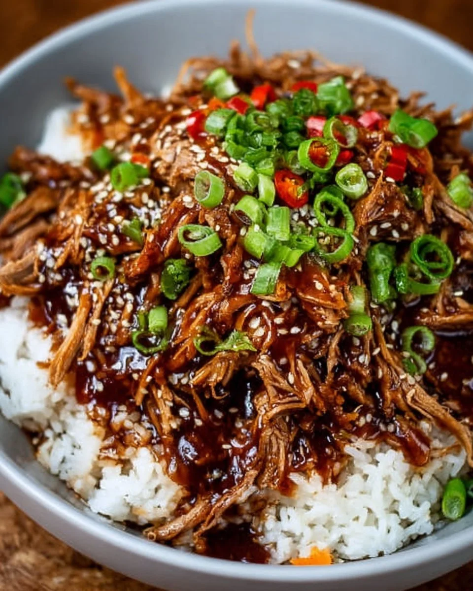 Irresistibly Juicy Slow Cooker Asian Pulled Pork Delight