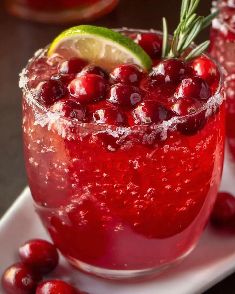 Mistletoe Cranberry Orange Margarita