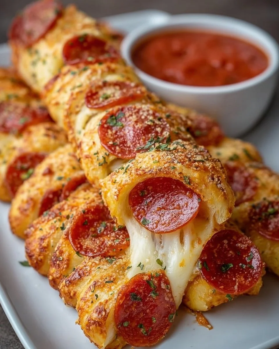 Pepperoni Pizza Roll Breadsticks