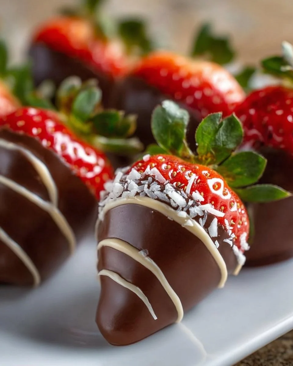 Quick Chocolate Covered Strawberries