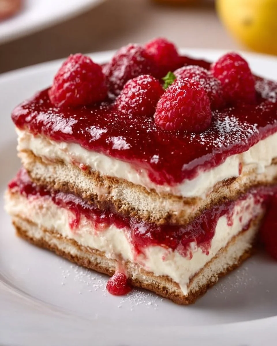 Raspberry Tiramisu