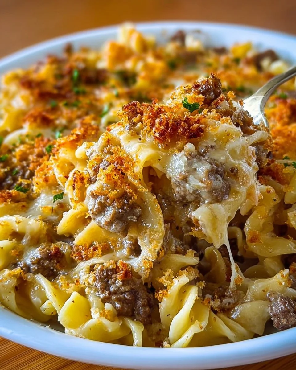 Simple French Onion Beef Casserole