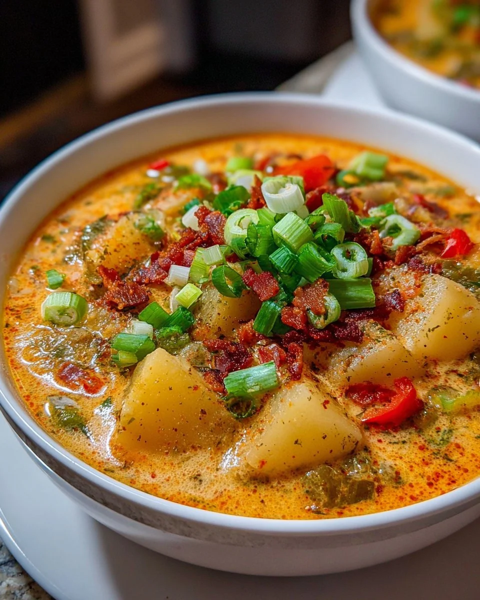 Spicy Cajun Potato Soup: Creamy, Bold, and Irresistibly Zesty!