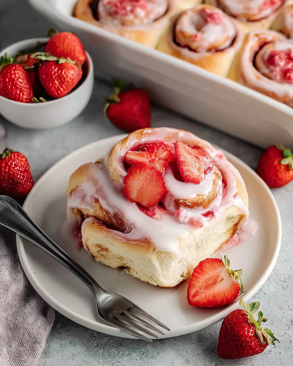 Strawberry Cinnamon Rolls