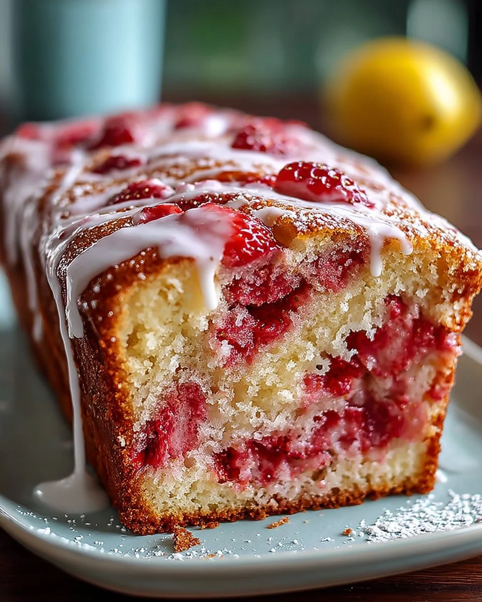 Strawberry Swirl Pound Cake
