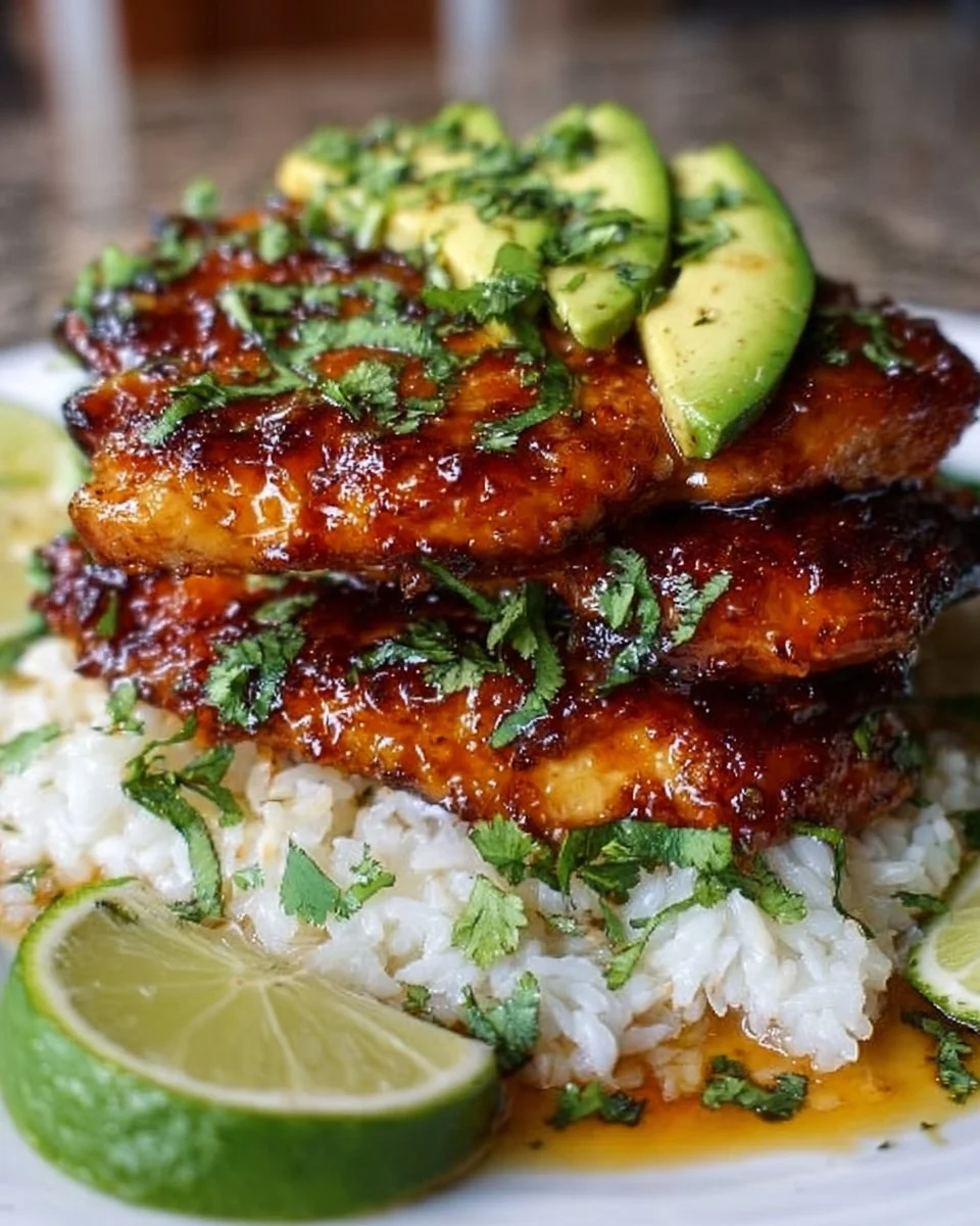 Tangy Honey Lime Chicken Stack
