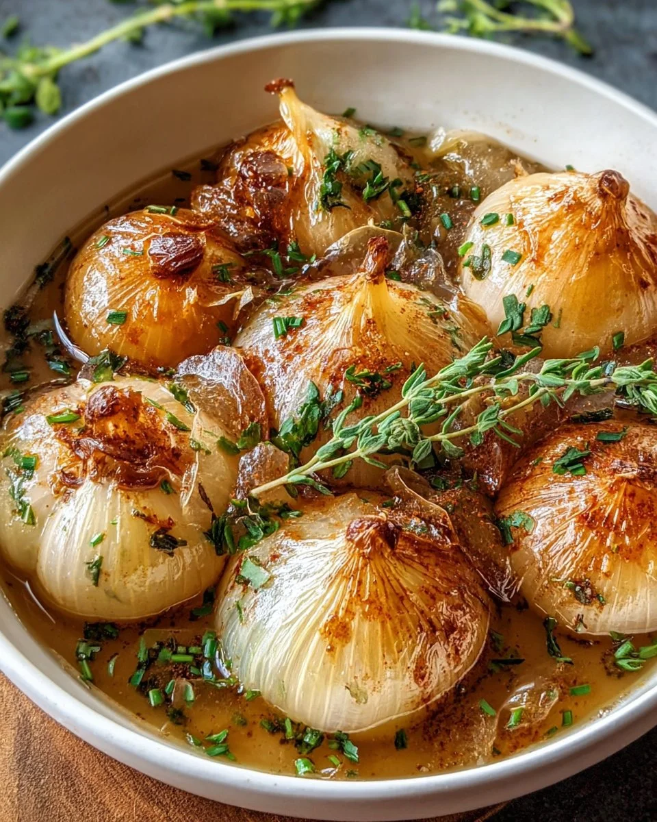 Tender Whole Onions Simmer