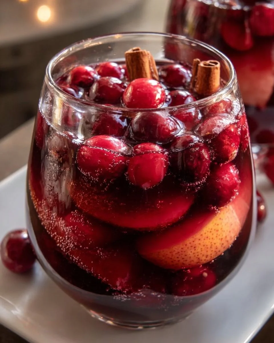 Thanksgiving Cranberry Spiced Sangria