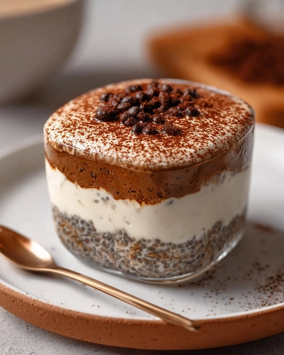 Tiramisu Chia Pudding With Greek Yogurt
