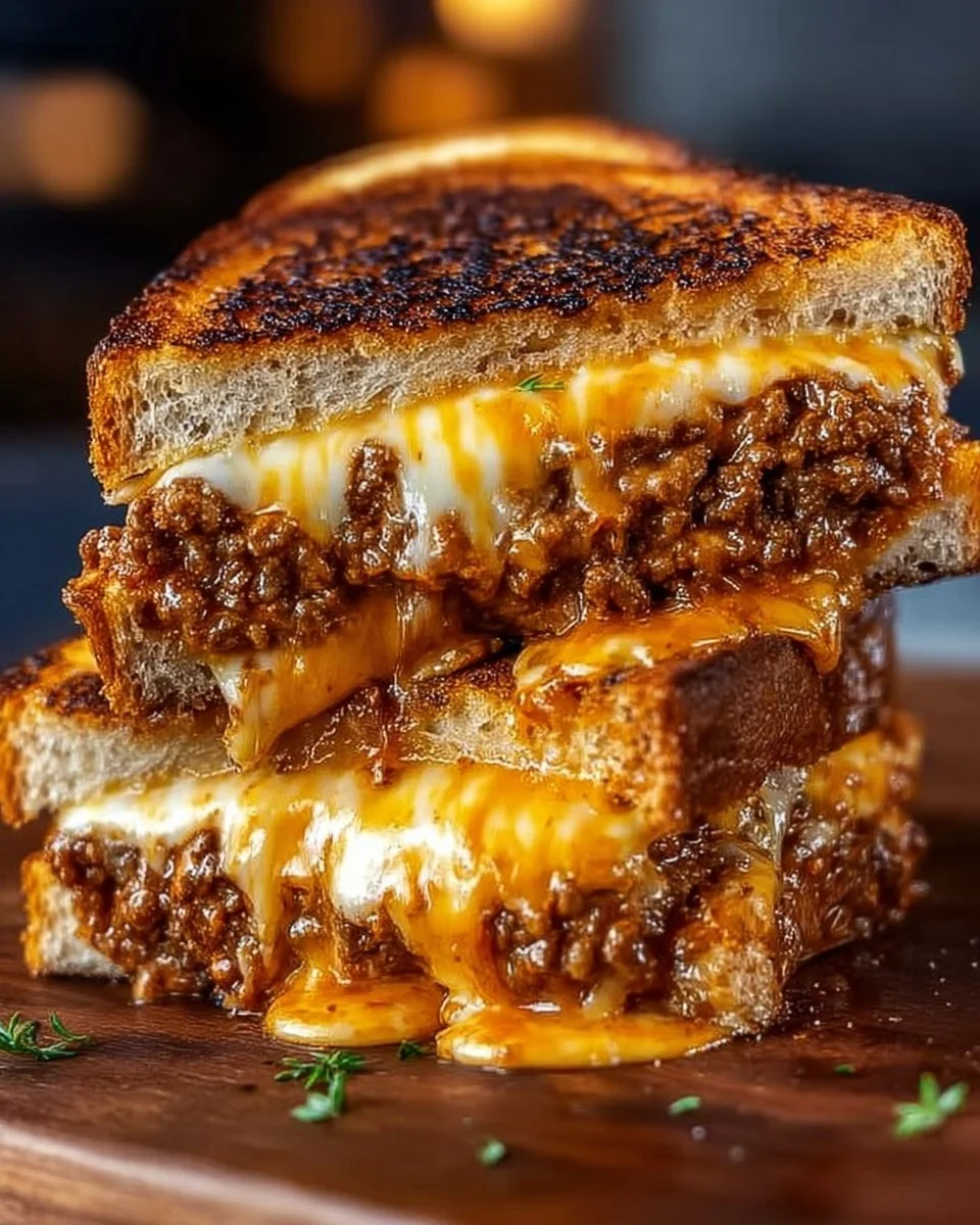 Ultimate Cheesy Ground Beef Melt