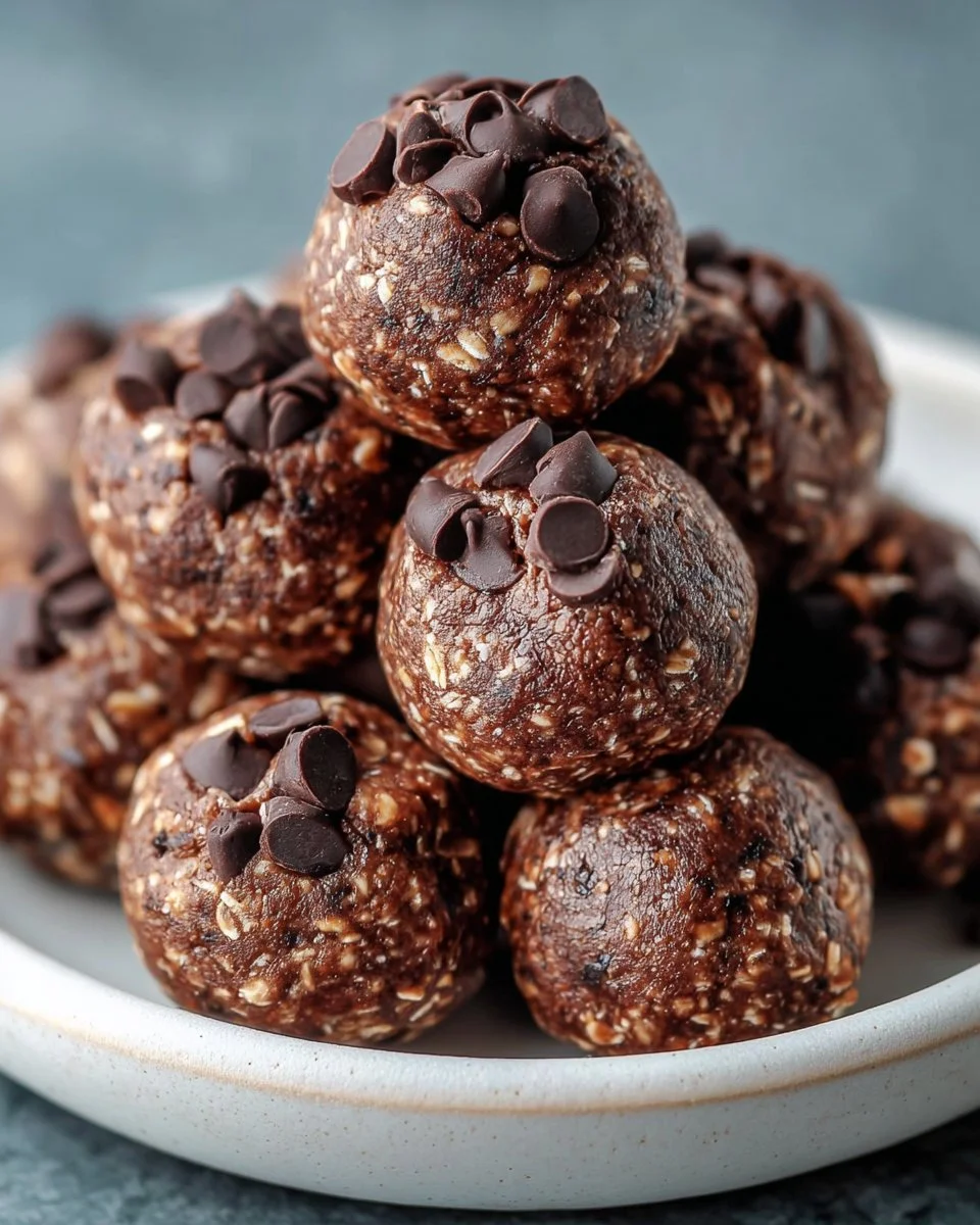 Vegan Chocolate Peanut Butter Protein Balls